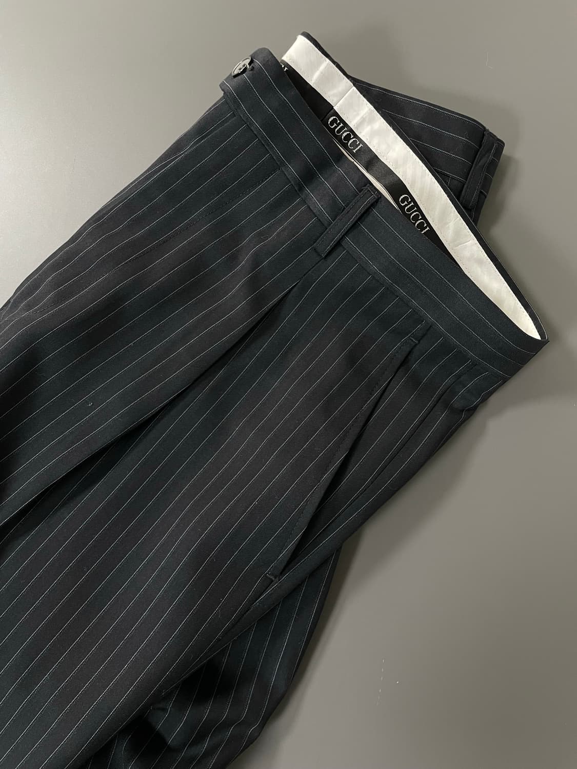 [48] GUCCI 구찌 스트라이프 투버튼 수트 정장 셋업 상품이미지9