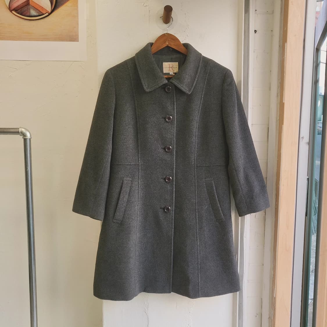 블루폭스퍼 앙고라 코트 상품이미지3