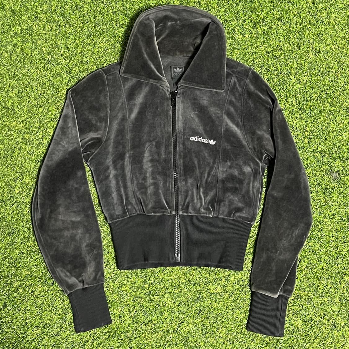 아디다스 희귀 벨벳 크롭 져지 Adidas 상품이미지1