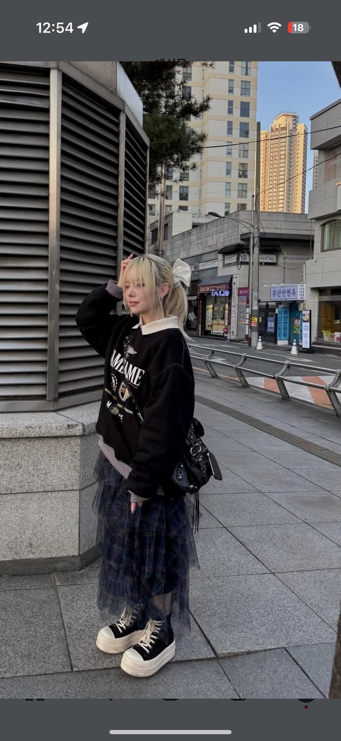 마틴로즈 로즈 폴로 넥 크루 맨투맨 s 상품이미지9