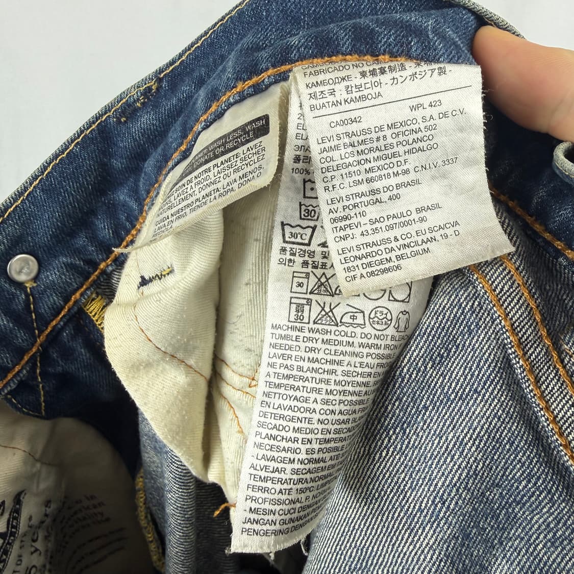 (30) 리바이스 513 중청 데님 팬츠 상품이미지7
