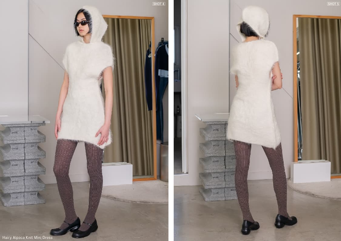 F) 퍼버즈 PERVERZE 24FW 알파카 헤어리 원피스 상품이미지8