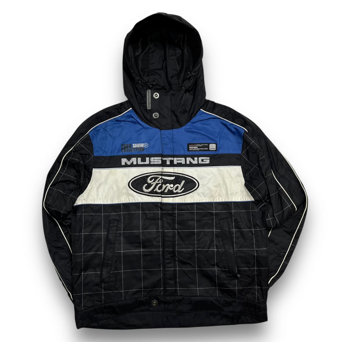 푸부 포드 로고 레이싱 블루 올드스쿨 힙합 자켓 상품이미지3