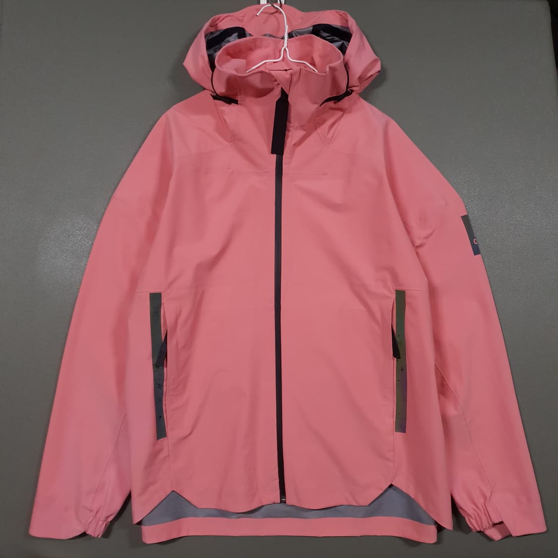 XL) 아디다스 신형 21FW 마이쉘터 레인 자켓 후드 바람막이 핑크 상품이미지1