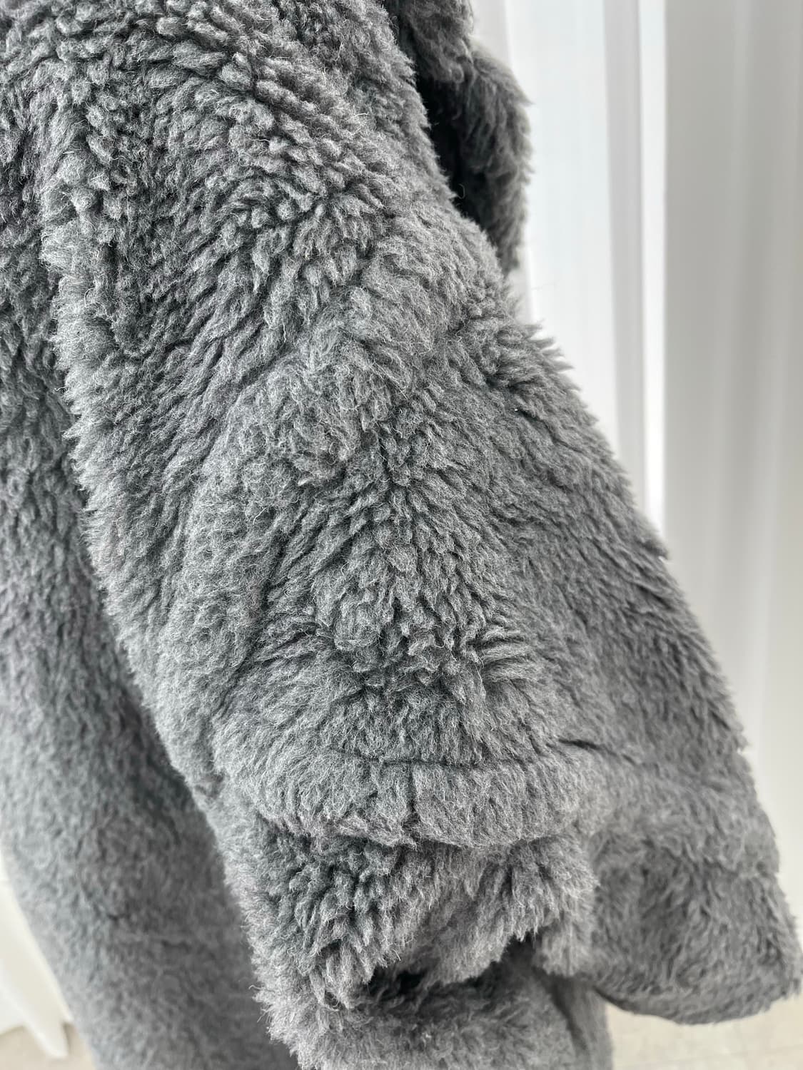 막스마라 테디베어 코트 그레이 L 상품이미지6