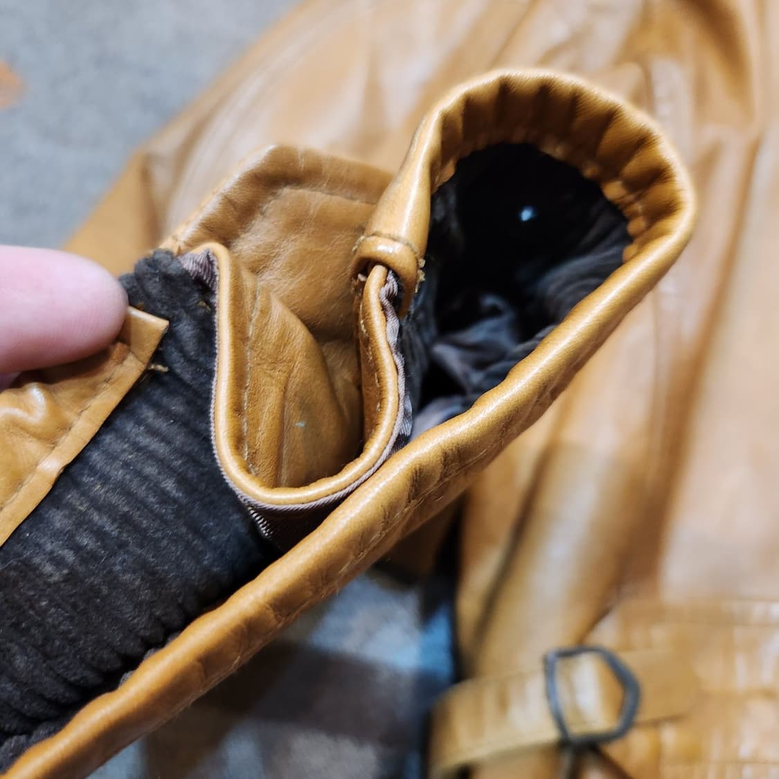 폴로랄프로렌 오일레더 모터싸이클 소가죽 자켓 L 상품이미지10