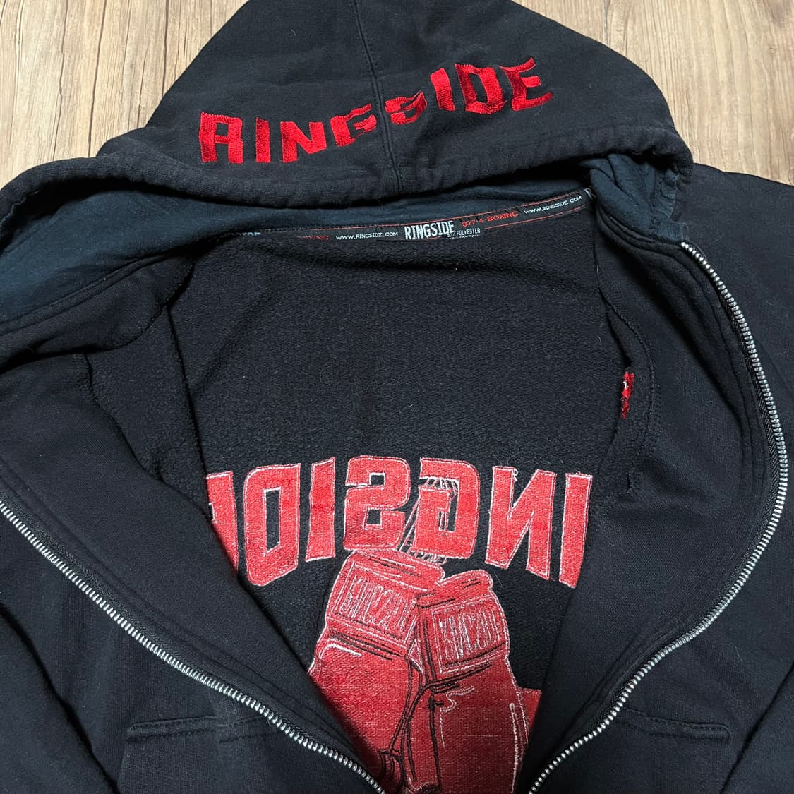 올드스쿨 럭비 블랙 후드티 상품이미지9