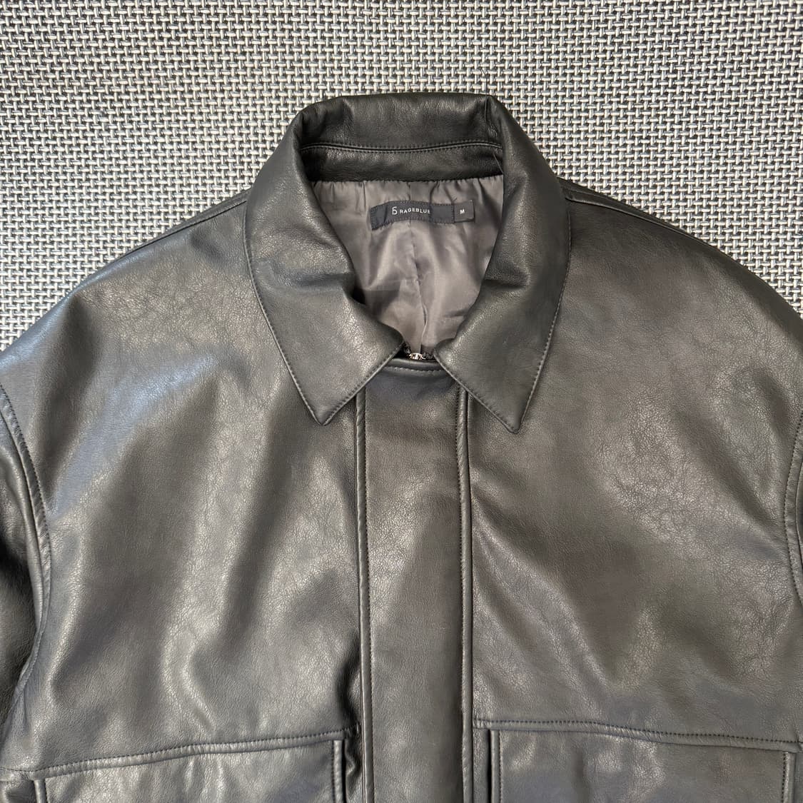 RAGEBLUE 레더자켓 (M) 상품이미지2