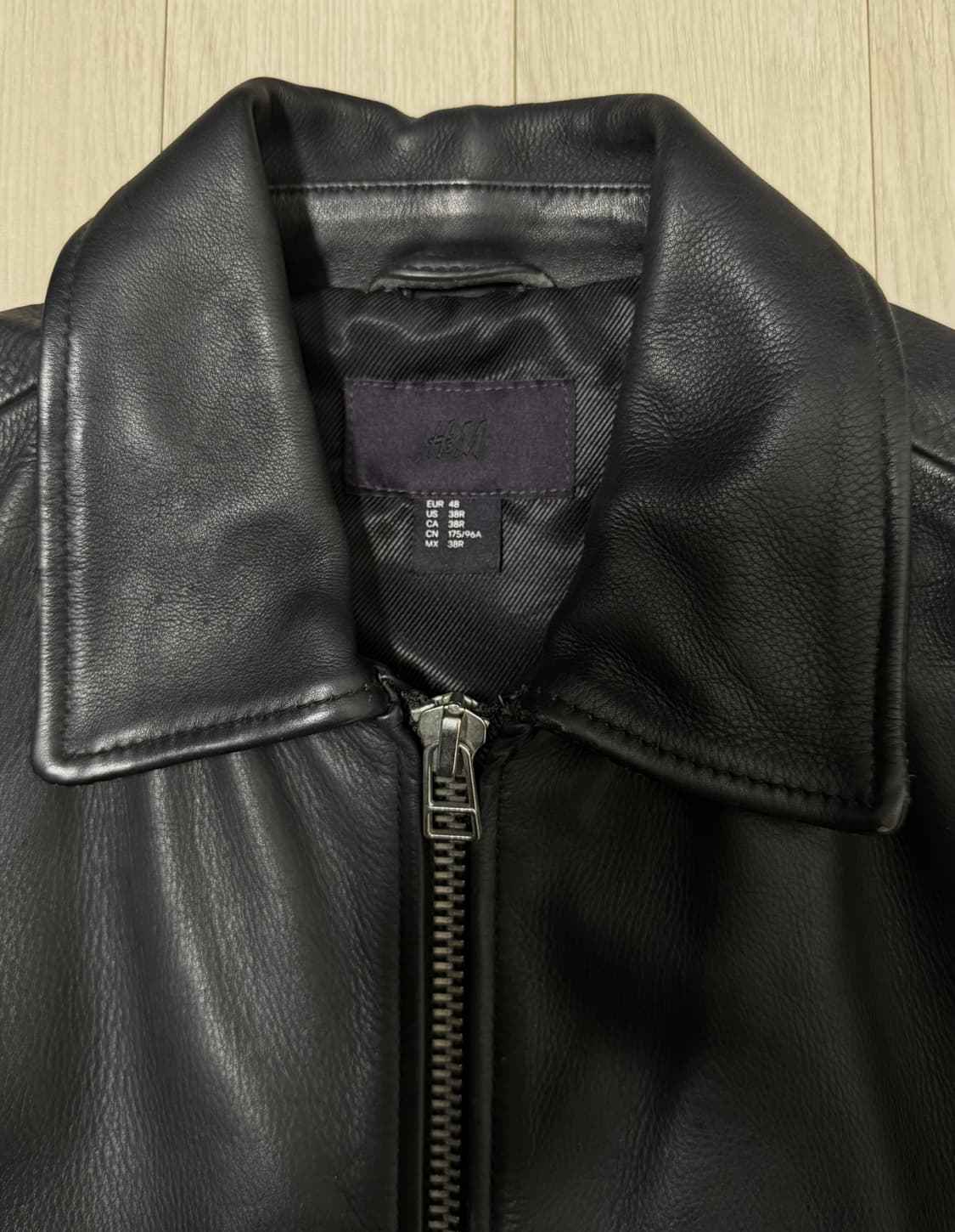 H&M 카우 레더자켓 상품이미지2