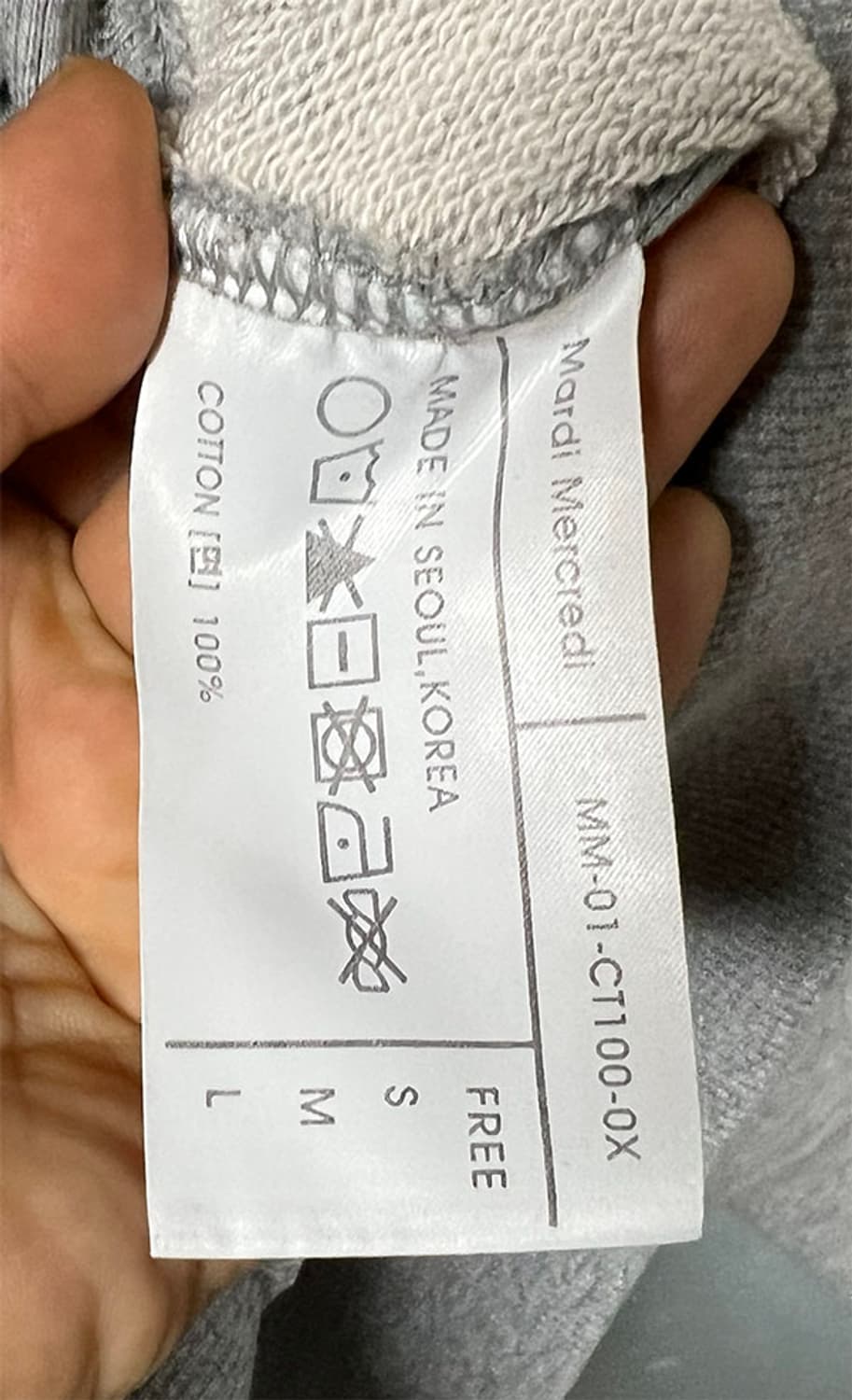 마르디메크르디 여자 맨투맨 오버핏 프리 최대 L 100 77 상품이미지4