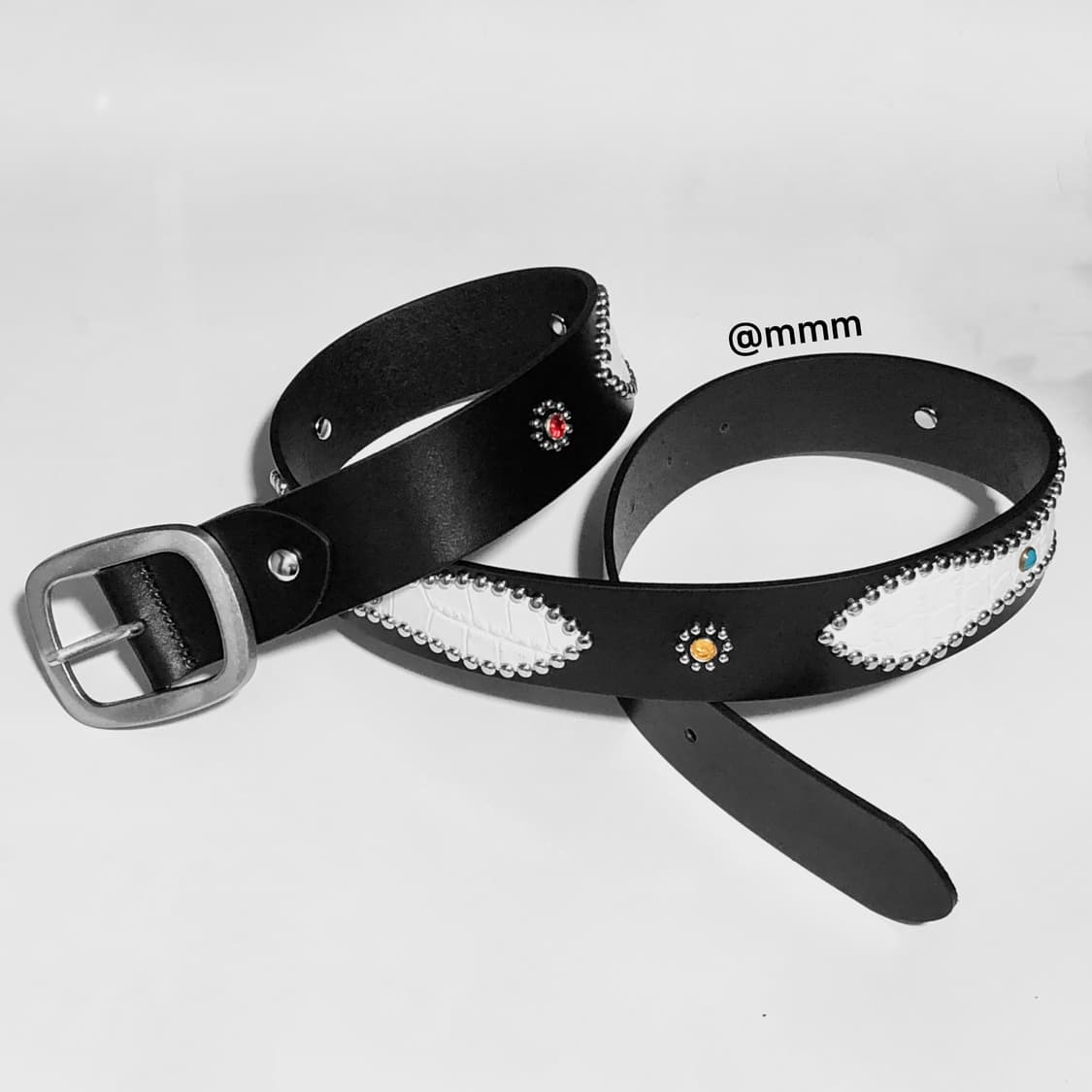 [Unisex] 잼스톤 빈티지 웨스턴 벨트 상품이미지3