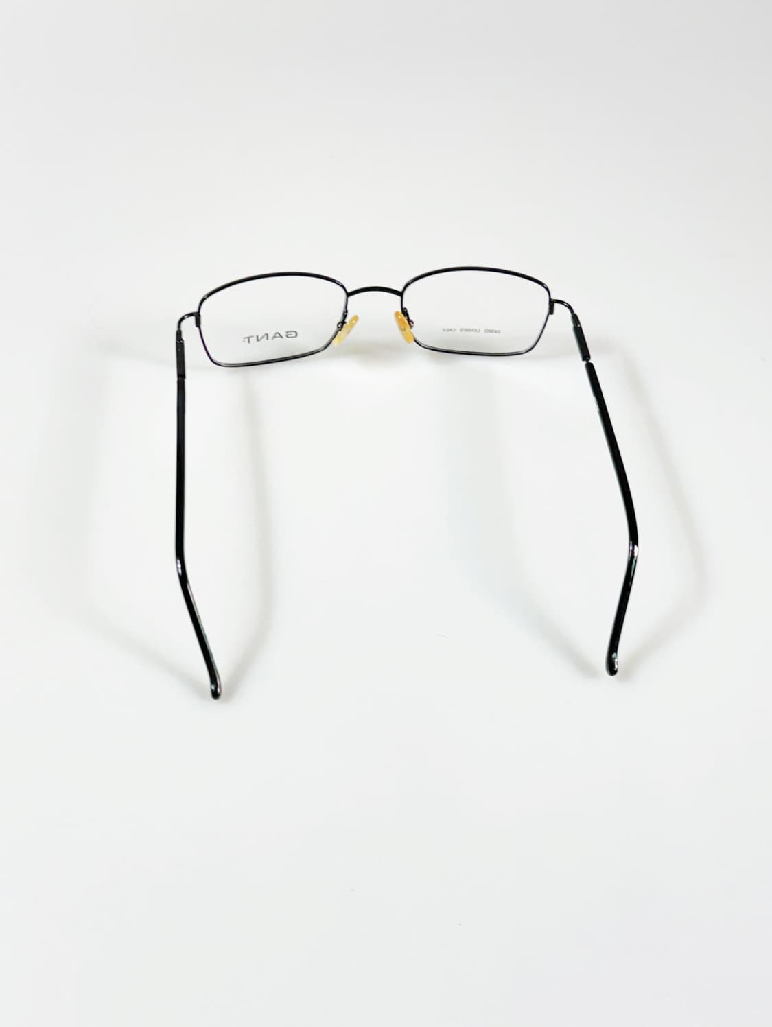90s GANT 블랙 슬림 스퀘어 메탈 프레임 빈티지 안경 상품이미지5
