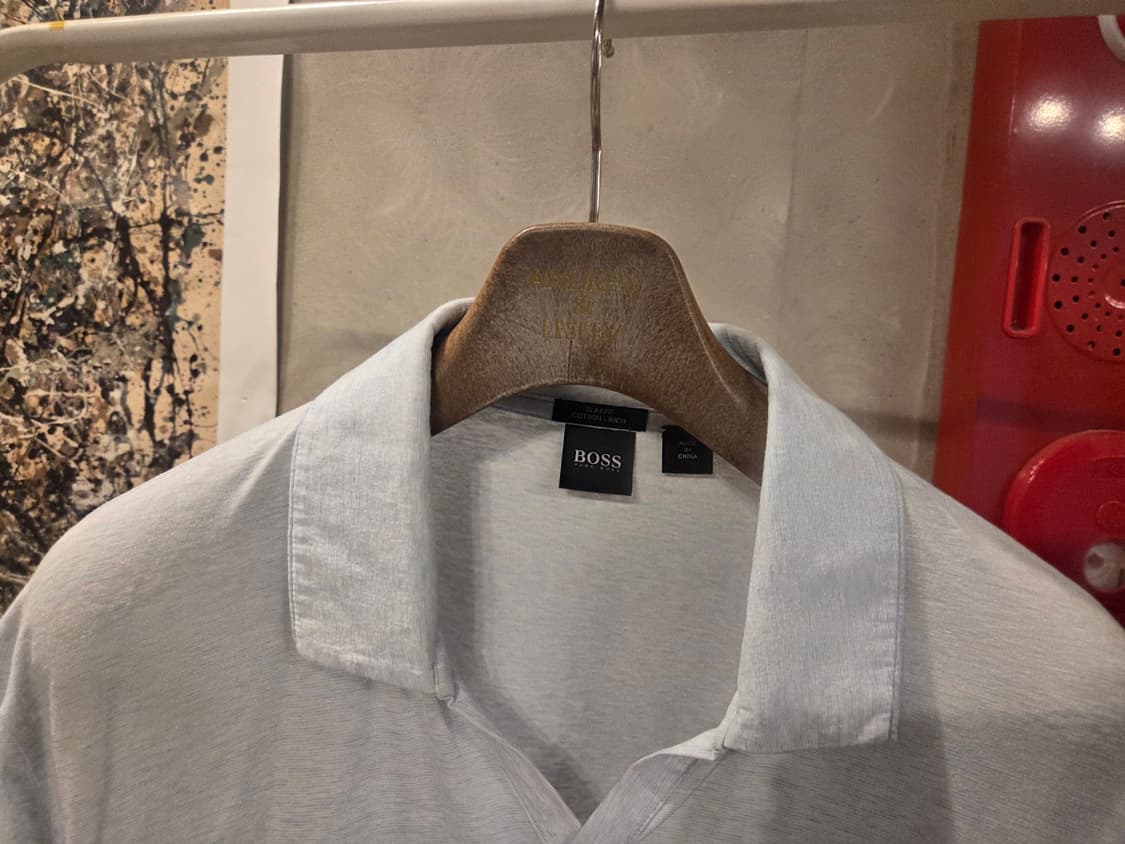 휴고보스 오픈칼라넥 티셔츠  상품이미지2