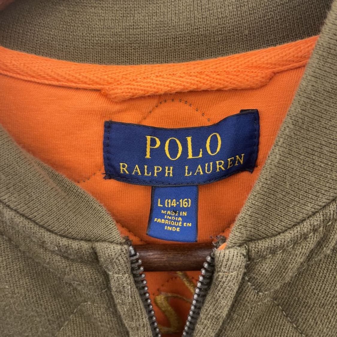 폴로 랄프로렌 빈티지 퀄팅 스트릿 스카쟌 집업 자켓 L C07697 상품이미지5