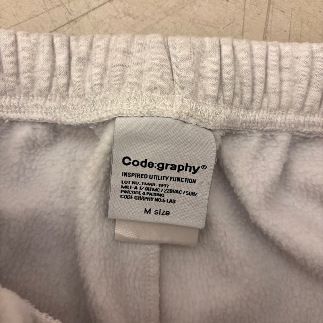 코드그라피 스몰로고 코튼 조거팬츠 상품이미지3