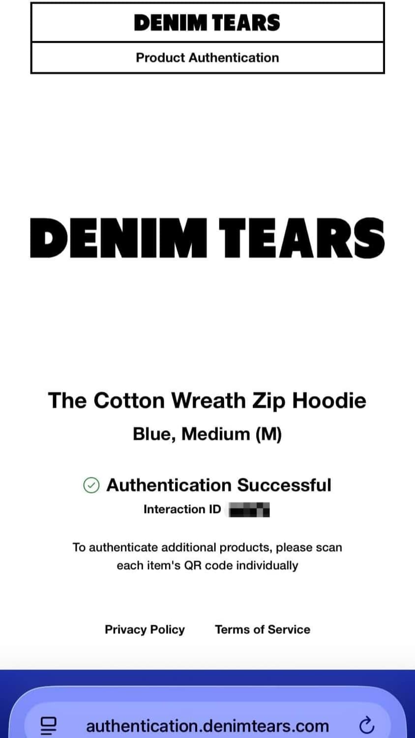 데님티어스 후드집업 블루 m 상품이미지7