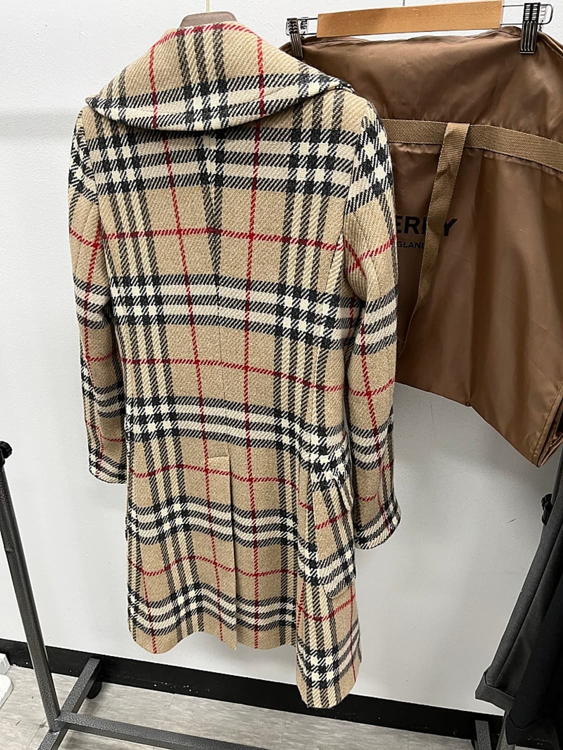여) 버버리 이태리 노바체크 더블코트  상품이미지10