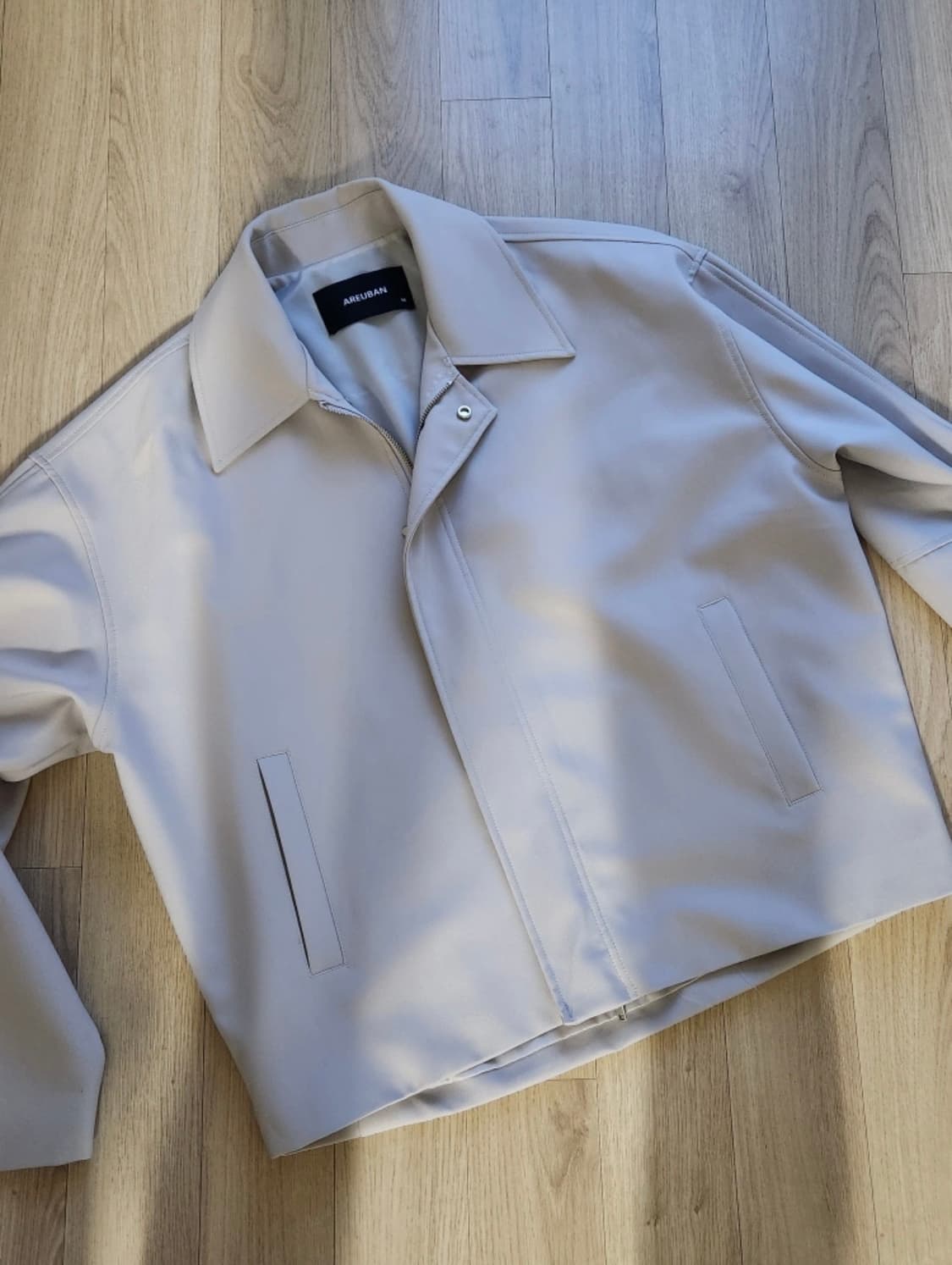 [ 아르반 ] 스냅 블루종_아이보리 상품이미지1