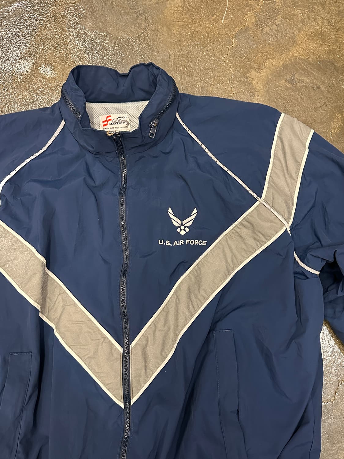 U.S. AIR FORCE 네이비 바람막이 M 상품이미지3