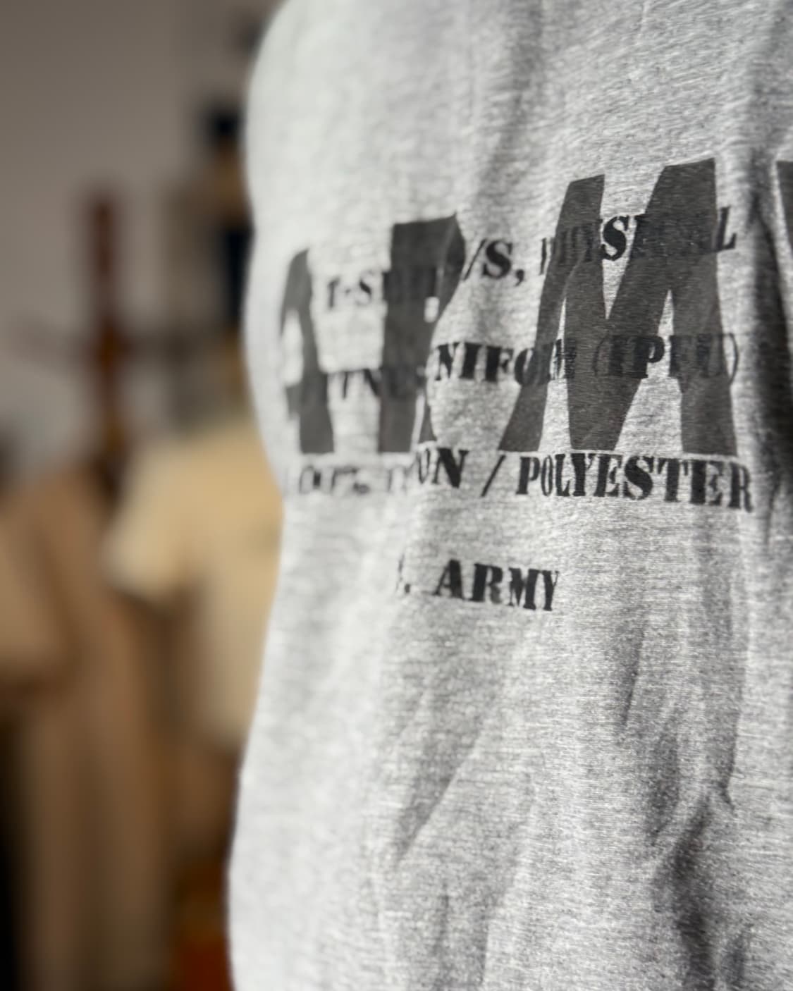 90's U.S Army 'Spec.' 스텐실 IPFU 티셔츠 XL 상품이미지10