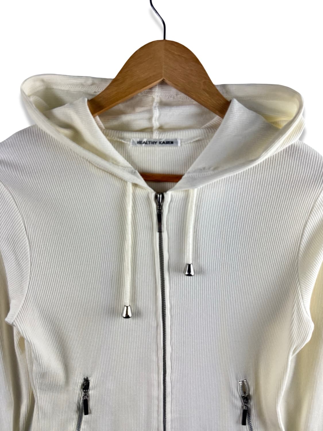 JPN Y2K 레터링 딱붙 후드집업2392 상품이미지3