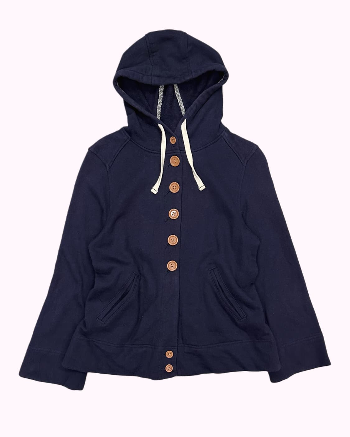 navy button sweat hood jacket 상품이미지1