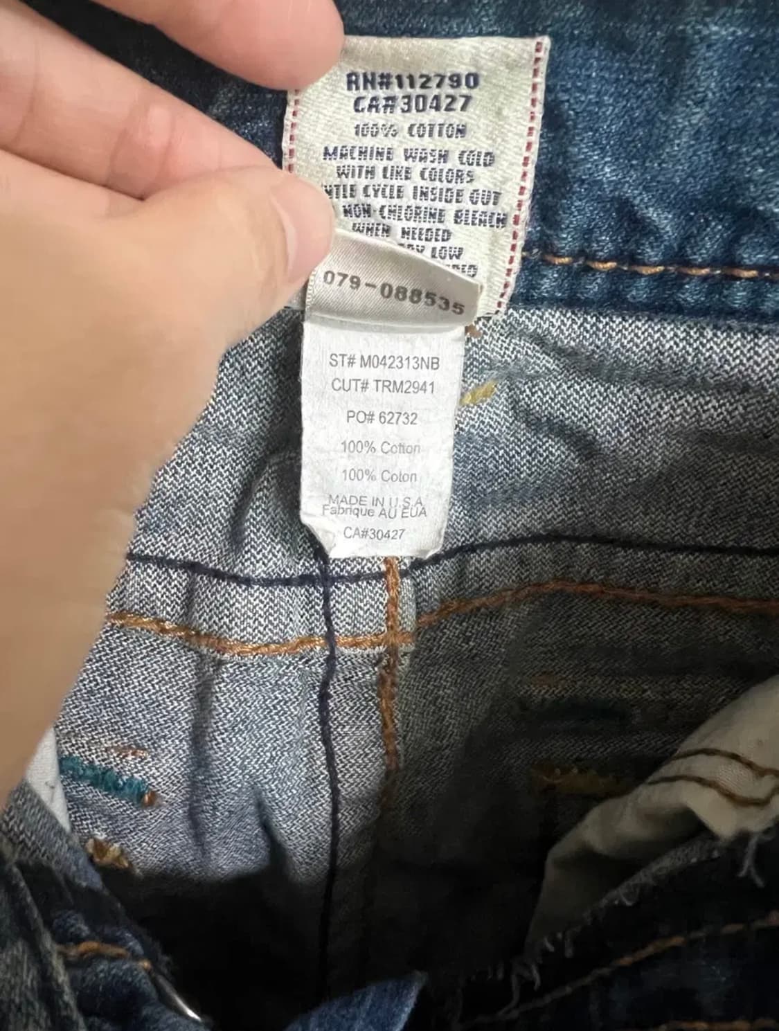 트루릴리젼 청바지 Made in USA (사이즈 31) 상품이미지8