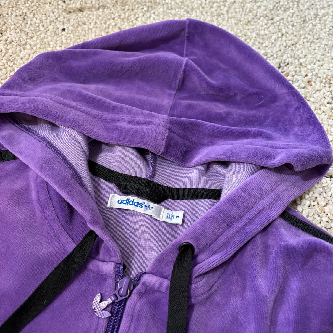 아디다스 후디 벨벳 져지 상품이미지3