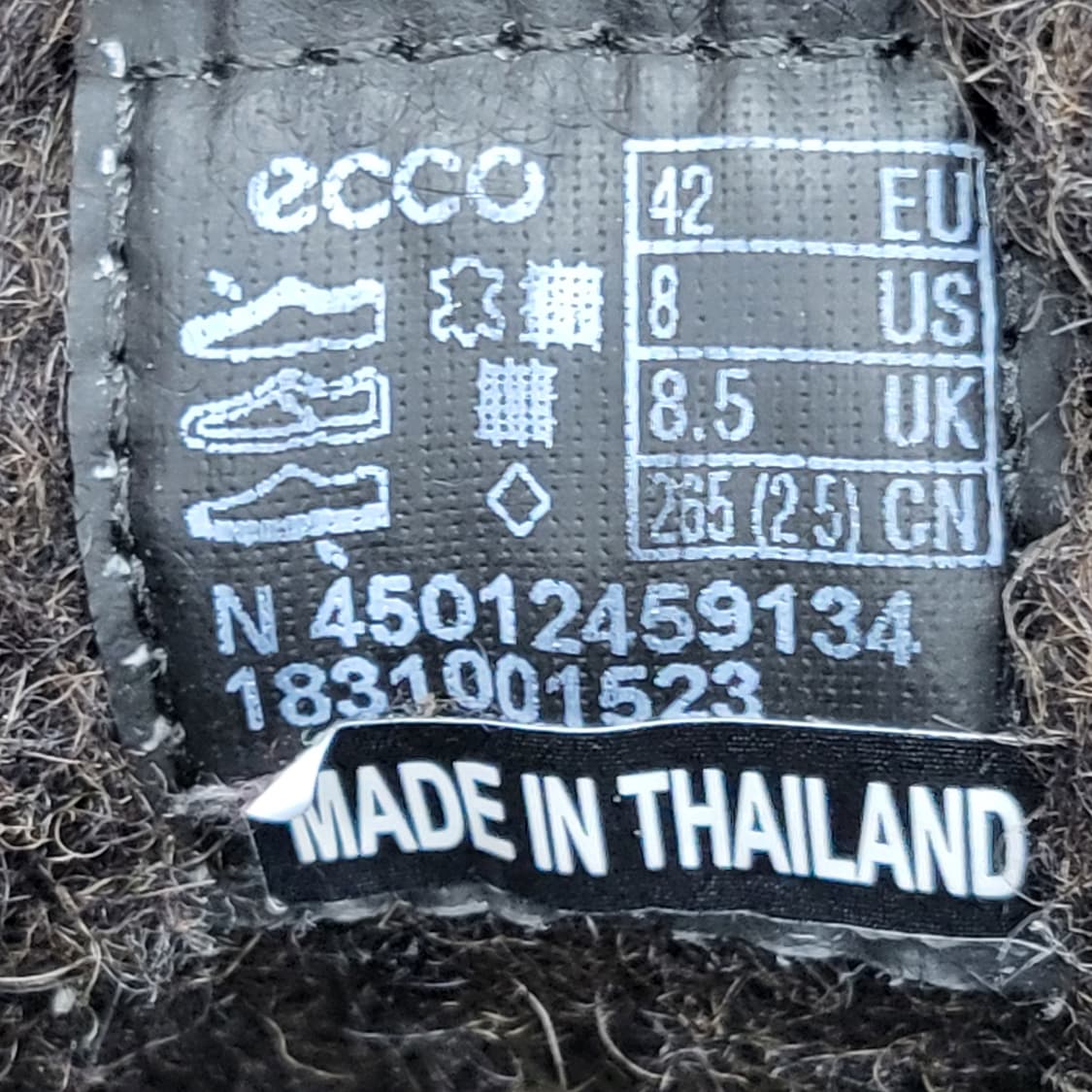 ECCO 털가죽 부츠 브라운 270mm 상품이미지6