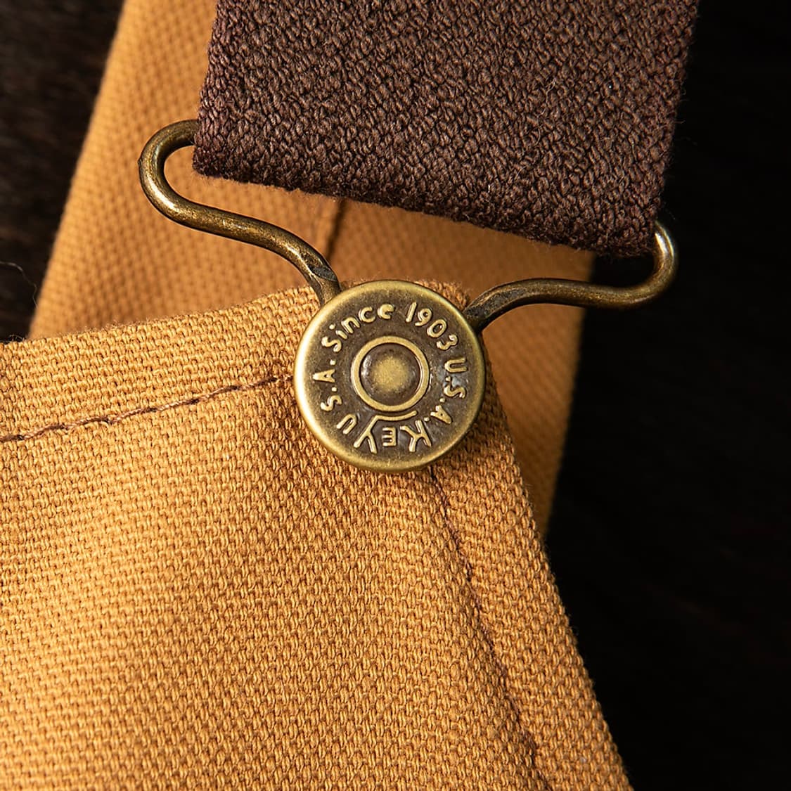 [40] 70s KEY IMPERIAL 덕캔버스 BIB 오버롤 데드스탁  상품이미지5