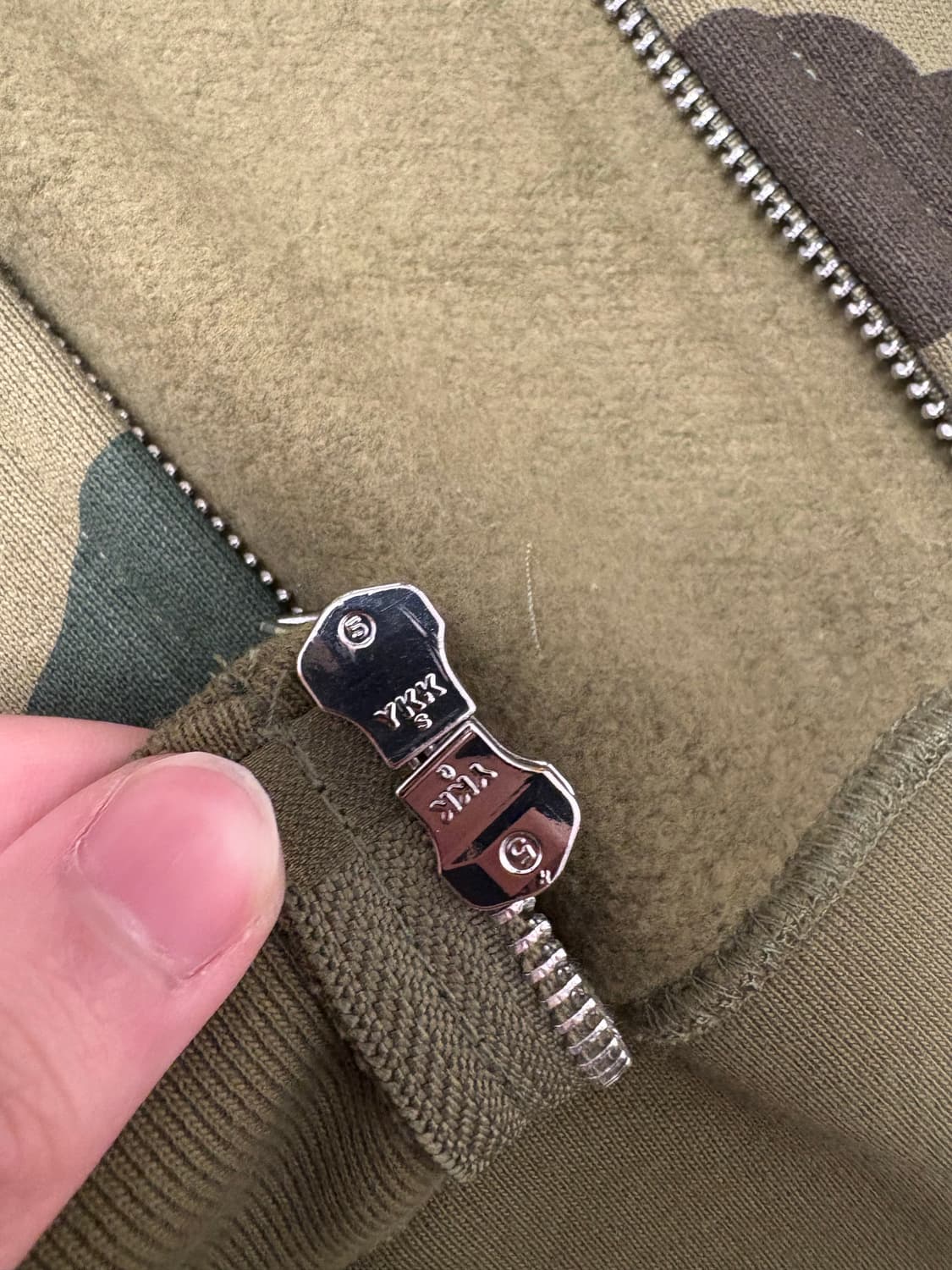 [M] 베이프 카모 샤크 후드집업 녹계 그린 상품이미지7