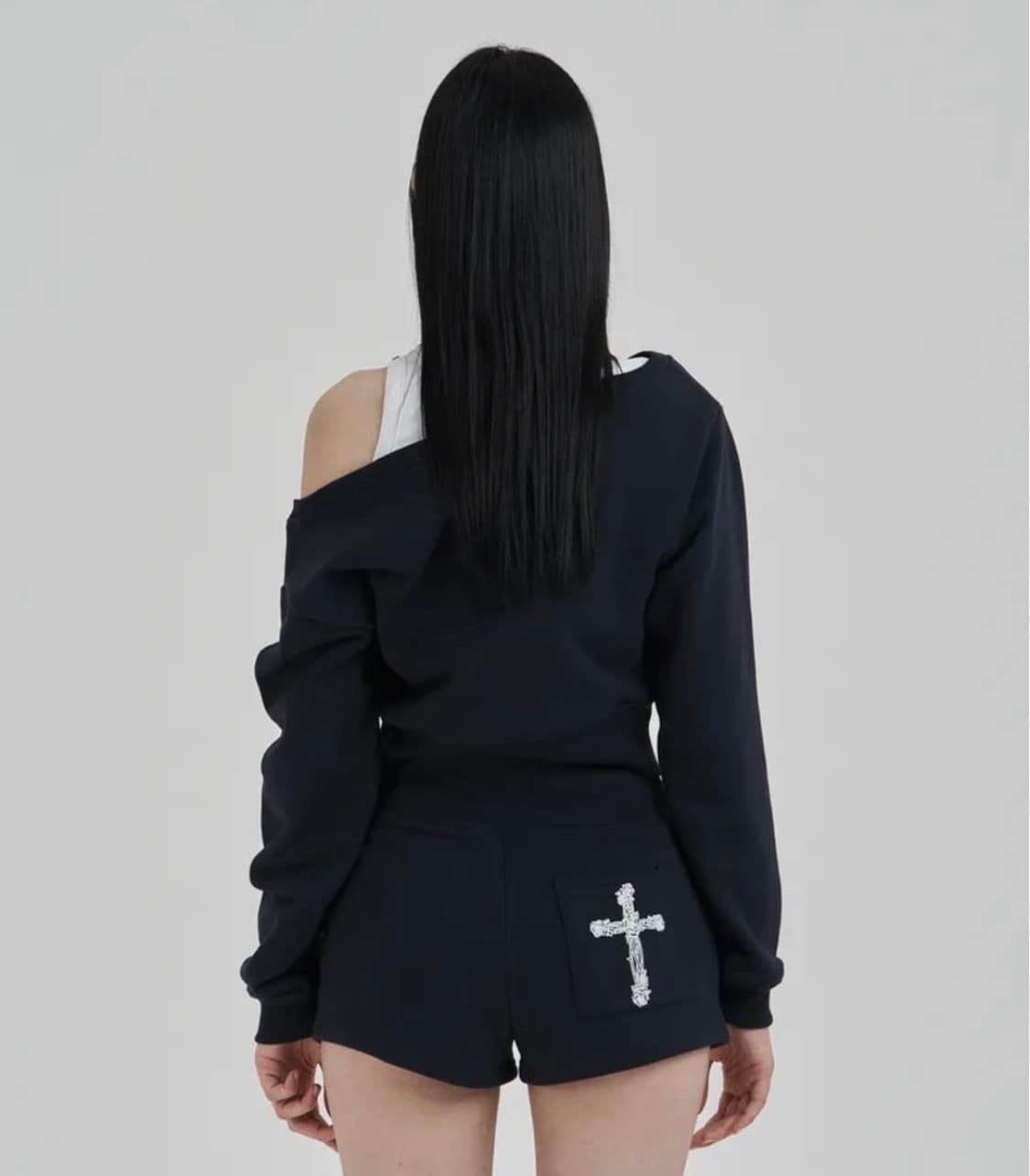 일리오 Navy Angel sweat shorts+shirts 상품이미지2