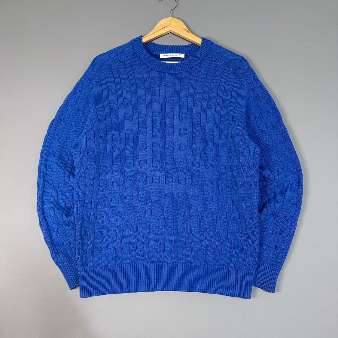 인템포무드 꽤배기 니트 블루 M [021106] 상품이미지1