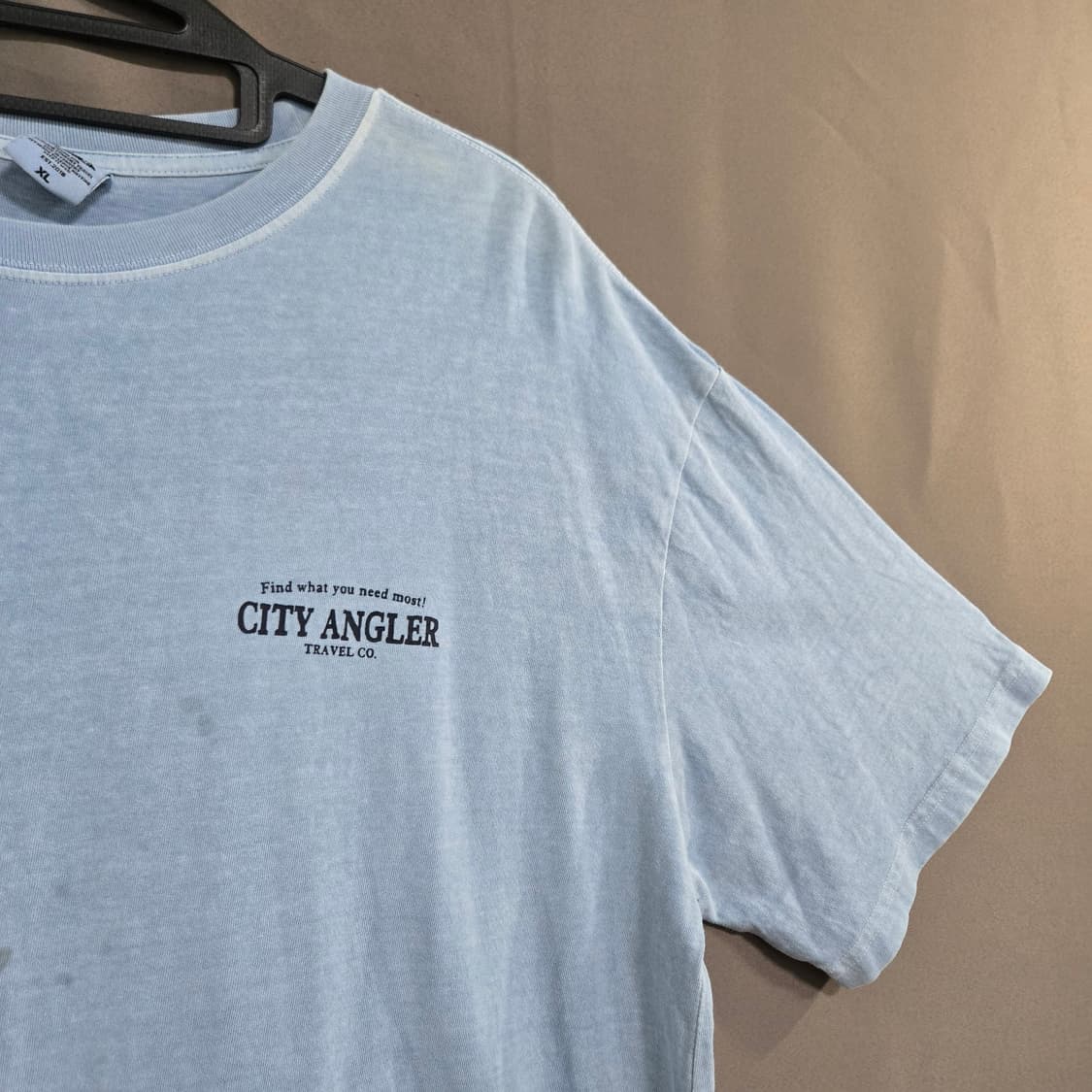 No.6 트래블 CITY ANGLER TRAVEL CO. 블루 하늘 반팔 상품이미지2