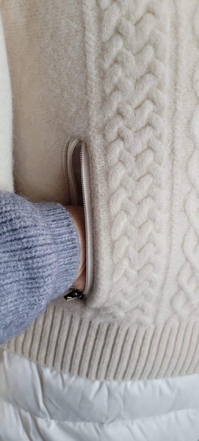 (여성55.S사이즈) 캘러웨이 골프 경량 니트 집업 상품이미지8