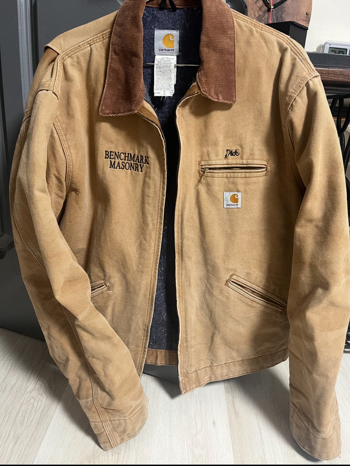 칼하트 디트로이트 자켓 J01 브라운 USA 유니온 빈티지 팔아요 상품이미지1