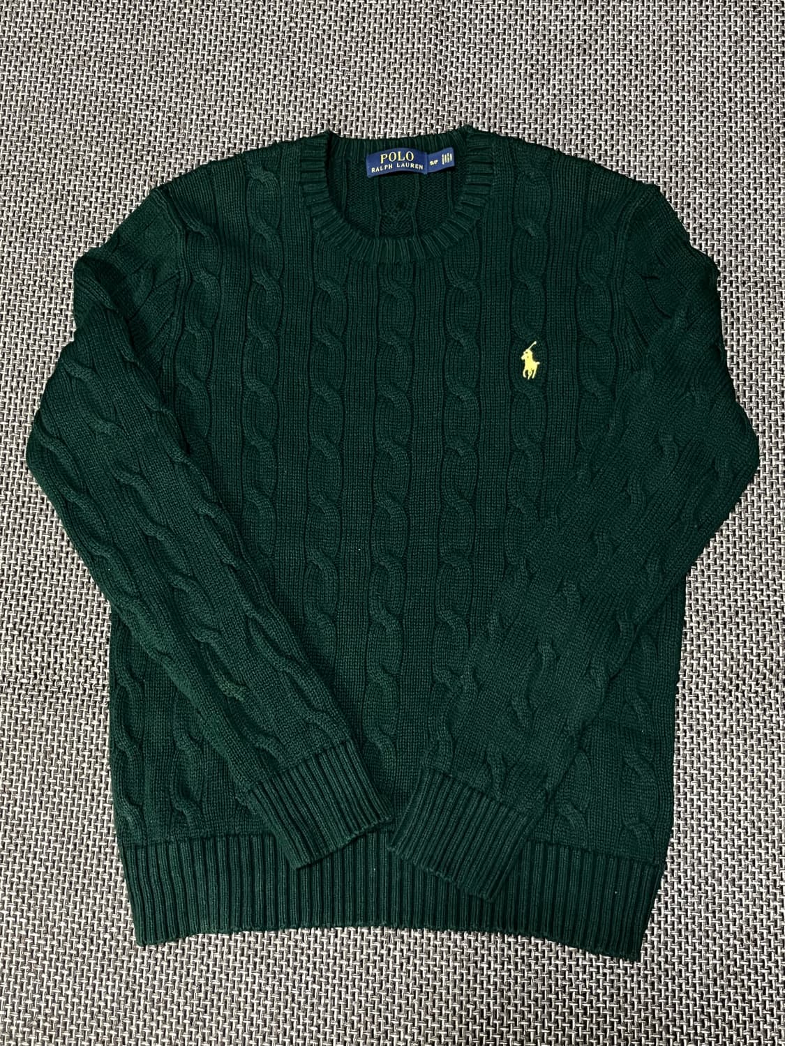 폴로 랄프로렌 그린 코튼 케이블 니트 상품이미지2