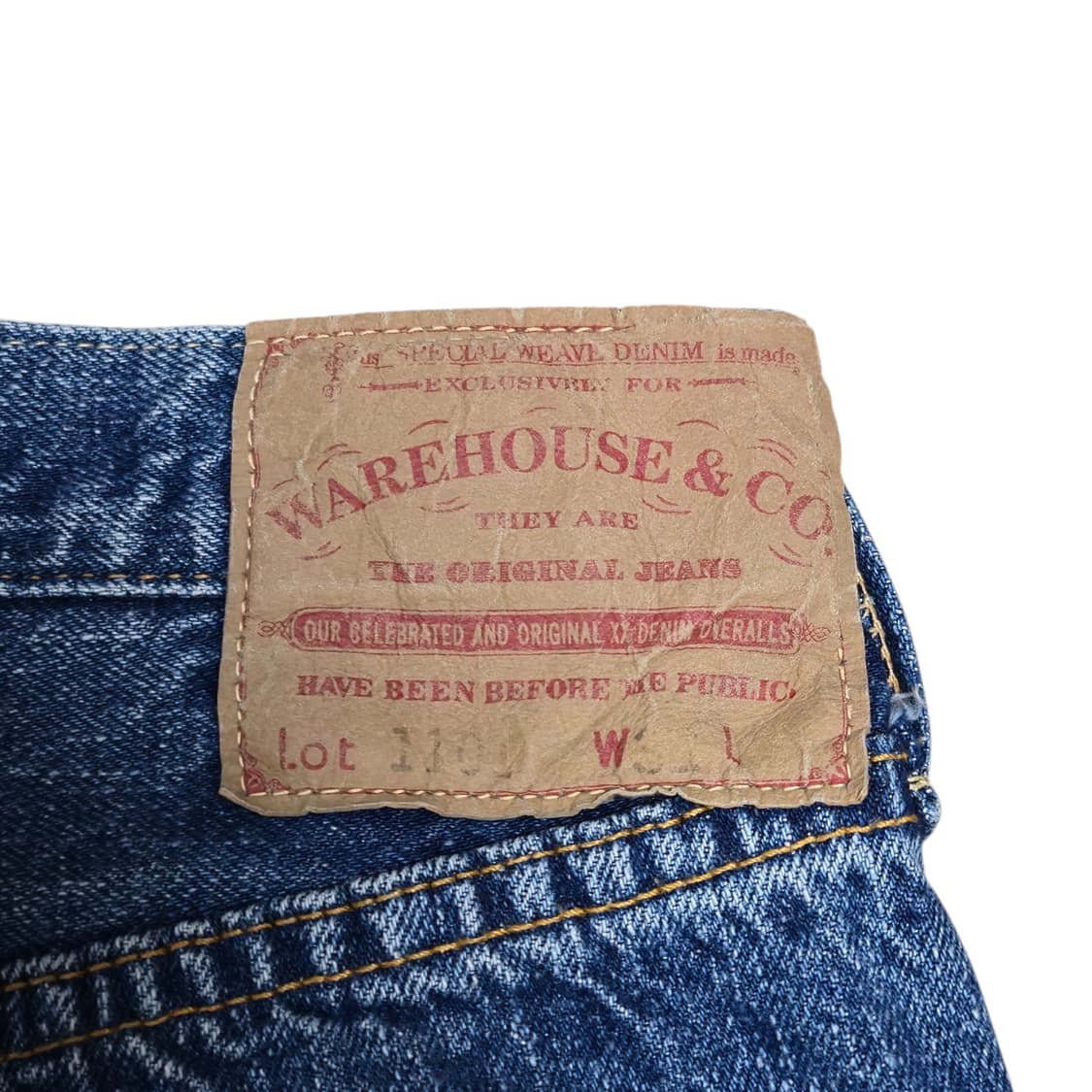 [32] 웨어하우스 세컨핸드 1101 데님 팬츠 라이트 인디고 상품이미지8