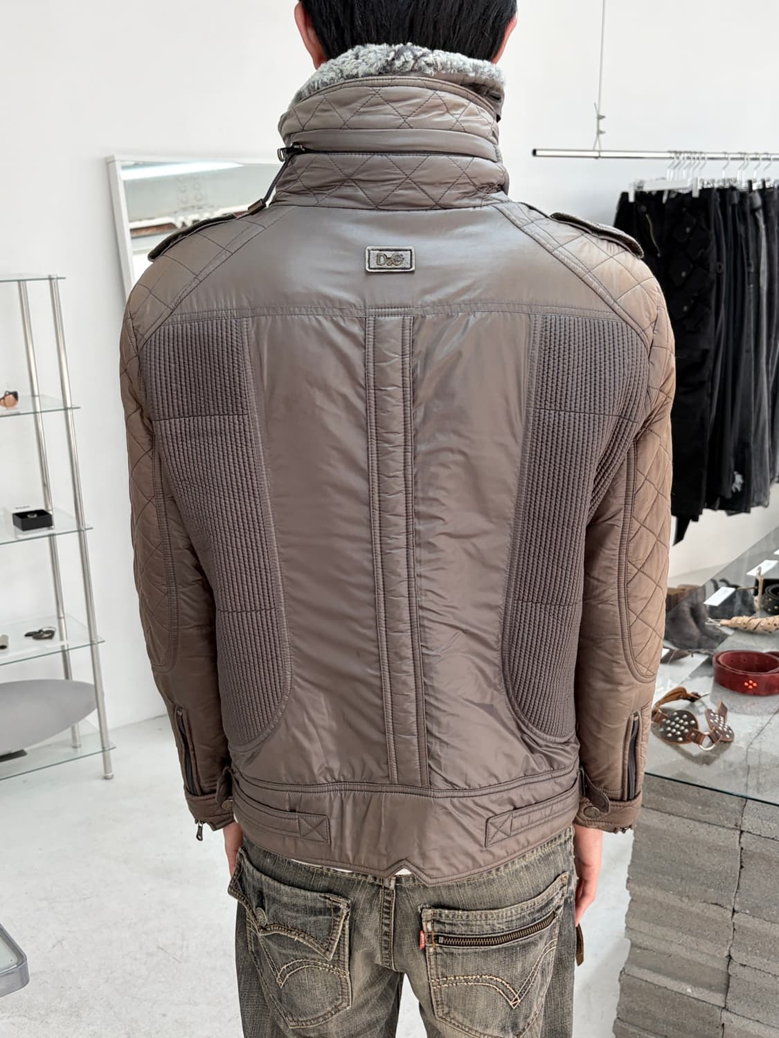 08fw 돌체앤가바나 아스트로 하이넥 10지퍼 자켓 상품이미지5