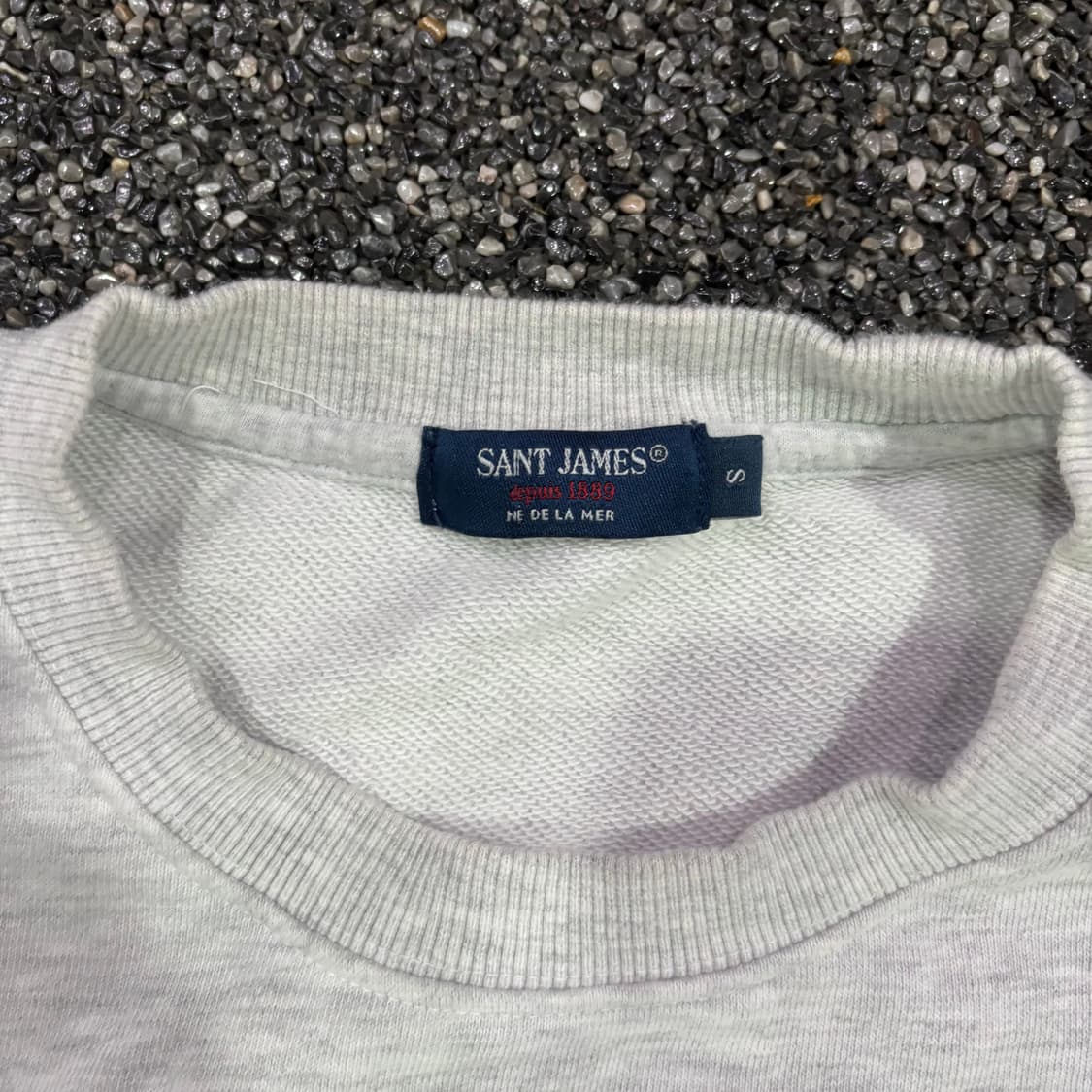 세인트제임스 엘보패치 그레이 맨투맨 상품이미지3