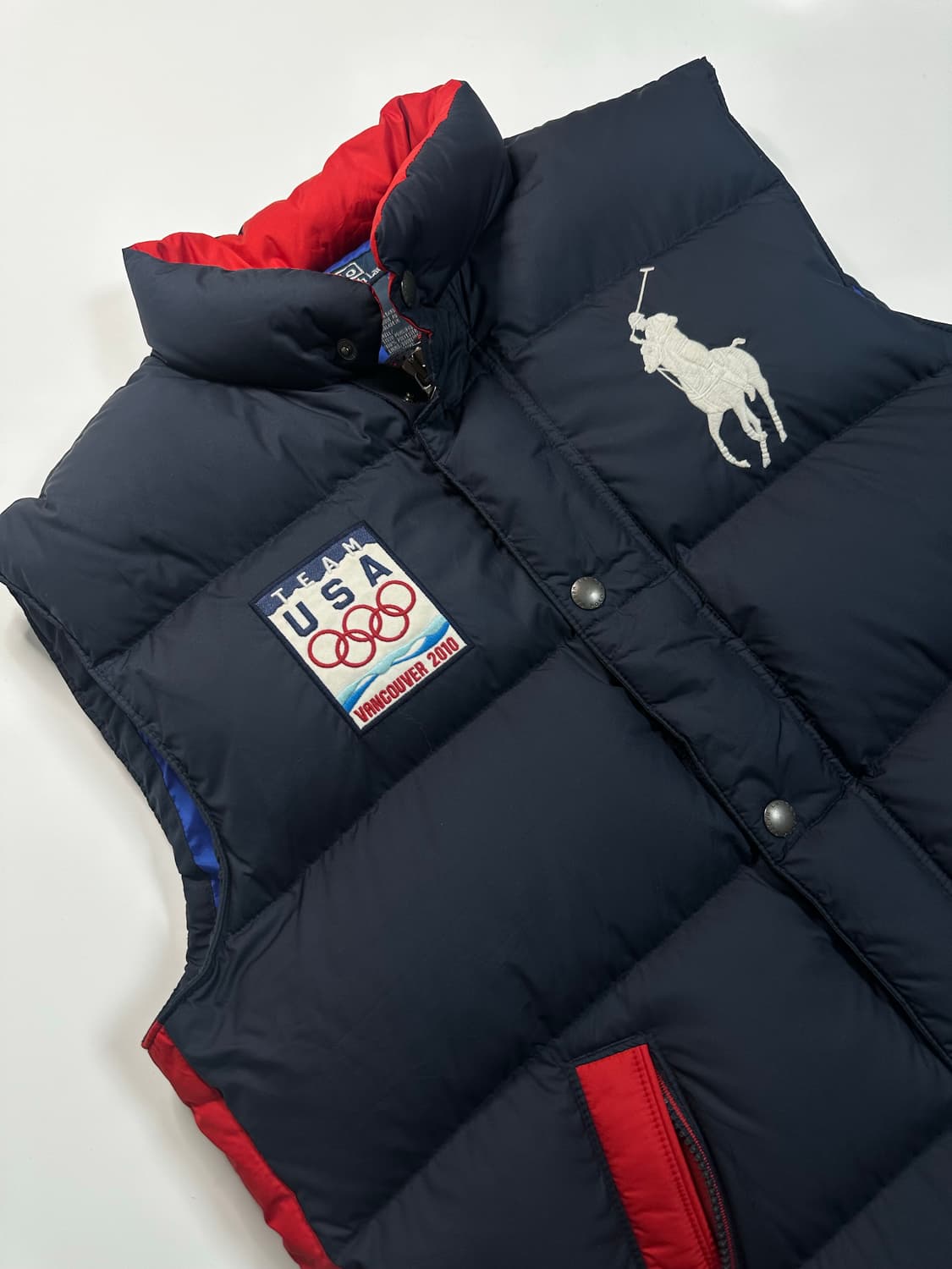 폴로 빅포니 2010 밴쿠버 올림픽 미국 국대 한정판 패딩조끼 상품이미지1