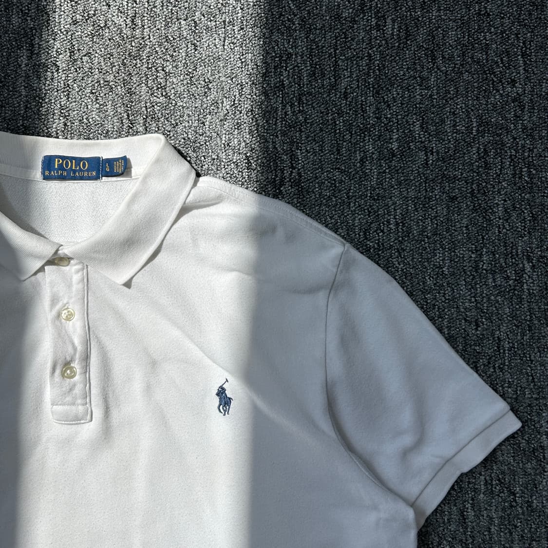폴로 랄프로렌 화이트 PK 반팔티셔츠 상품이미지2