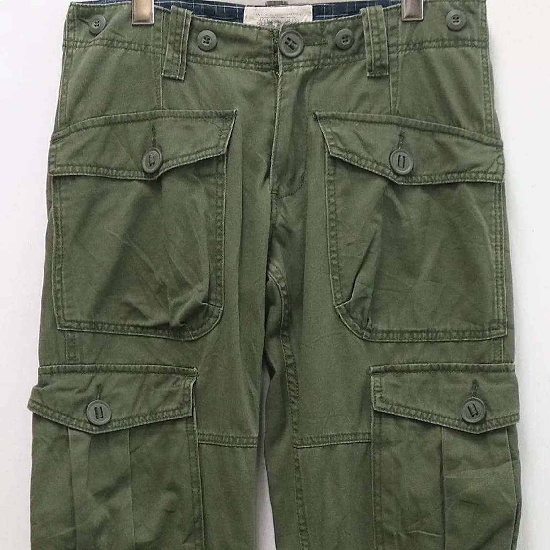 카키 포켓 포인트 카고팬츠 61169 상품이미지3