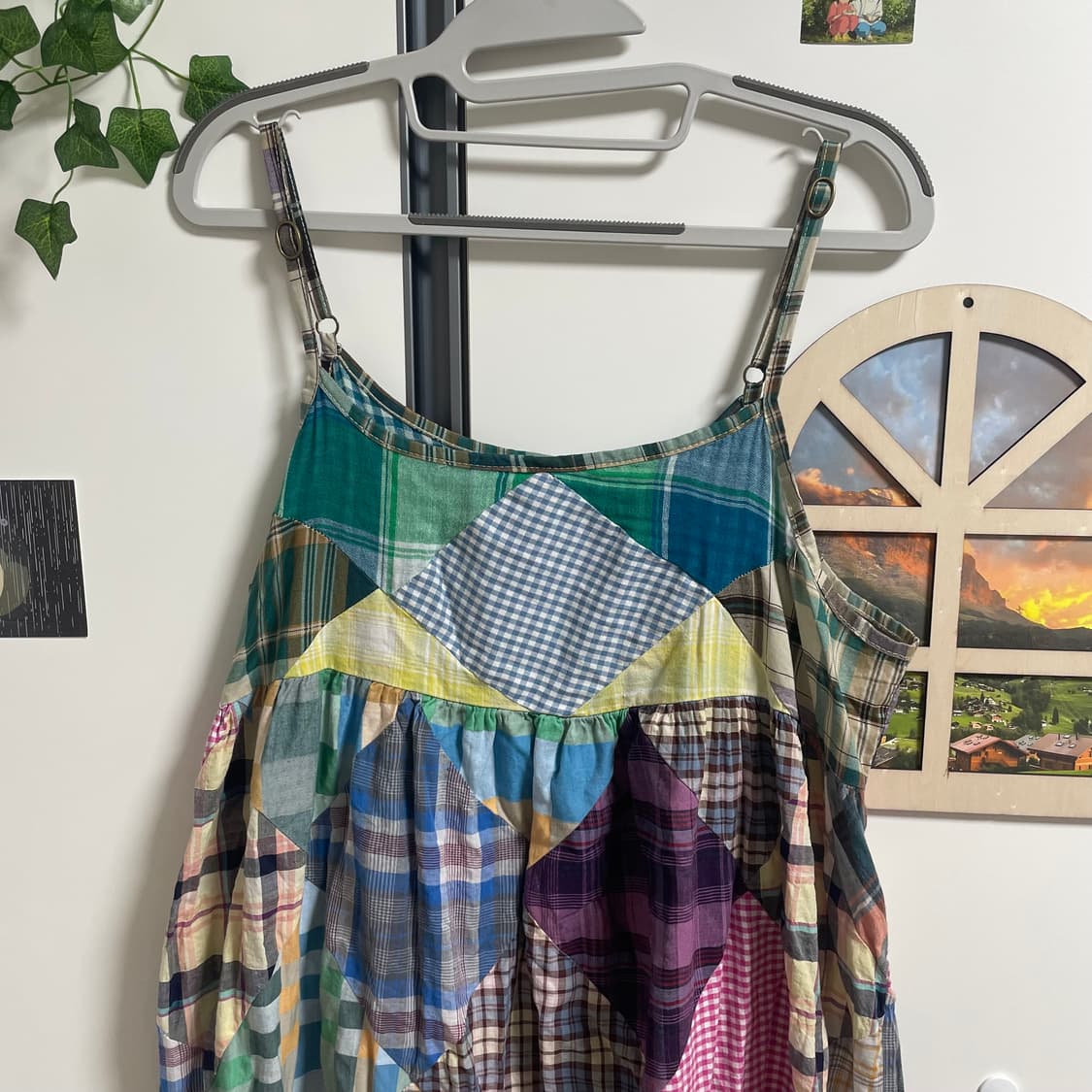 패치워크 롱원피스 상품이미지2