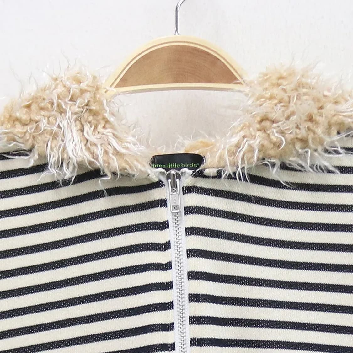 THREE LITTLE BIRDS 스트라이프 퍼 후드집업 60694 상품이미지3