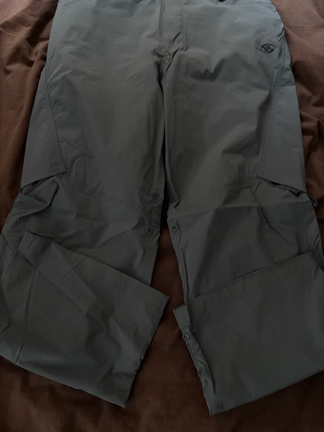 (오늘만)산산기어 스냅 스트레치 팬츠 그린 그레이 상품이미지4