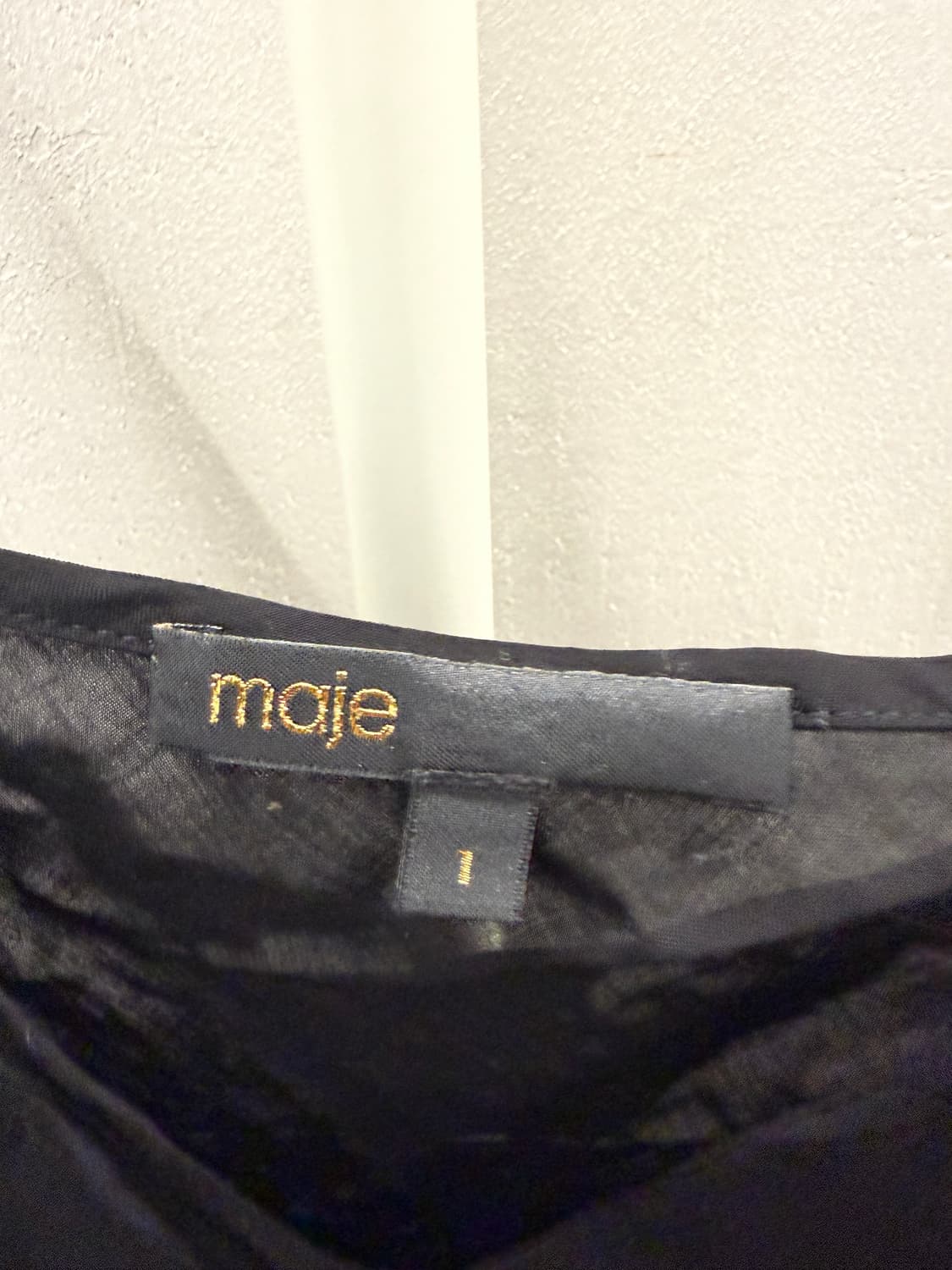 maje 블랙 슬립 사이즈 1 상품이미지2