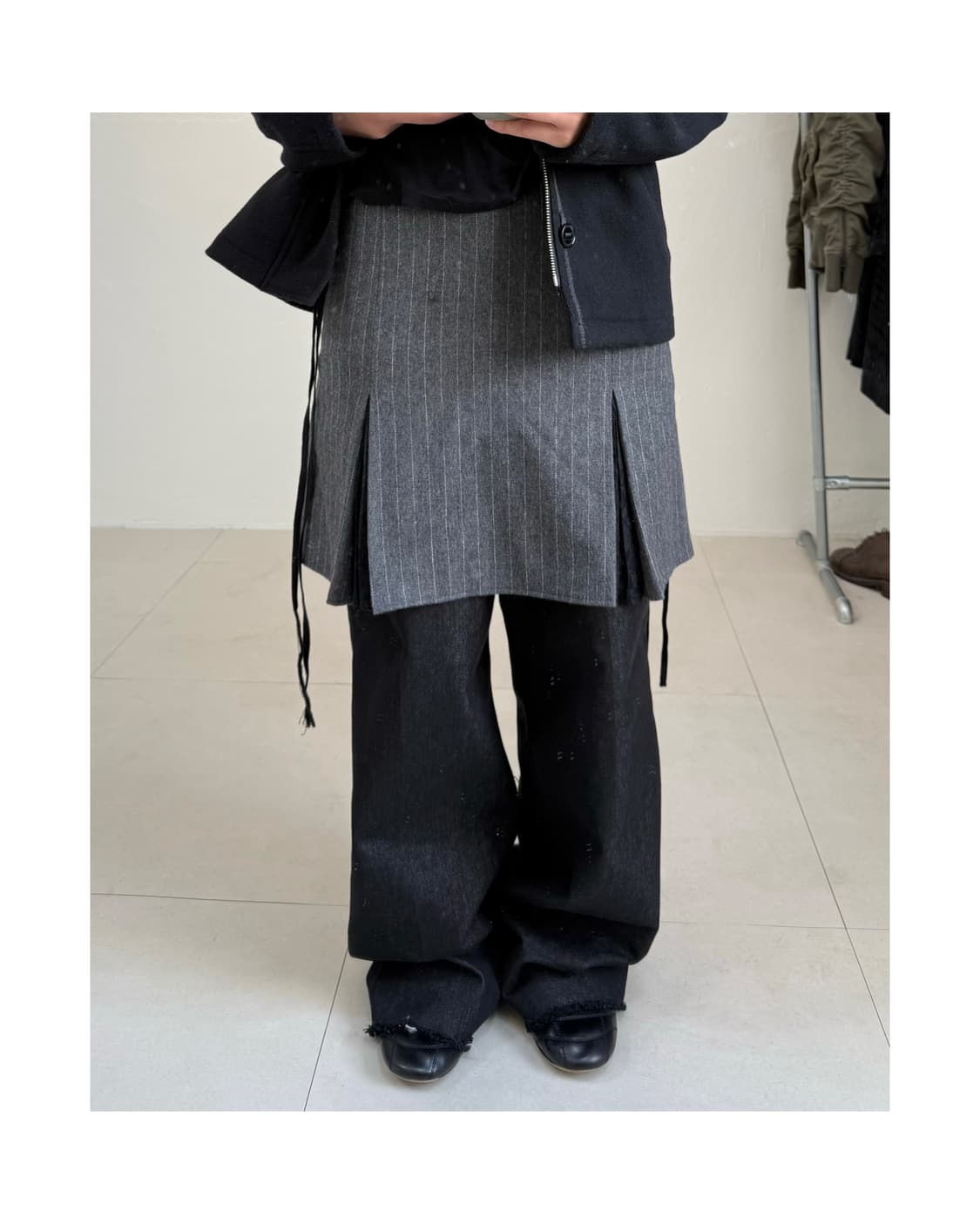 빈티지 울 혼방 스커트 상품이미지5