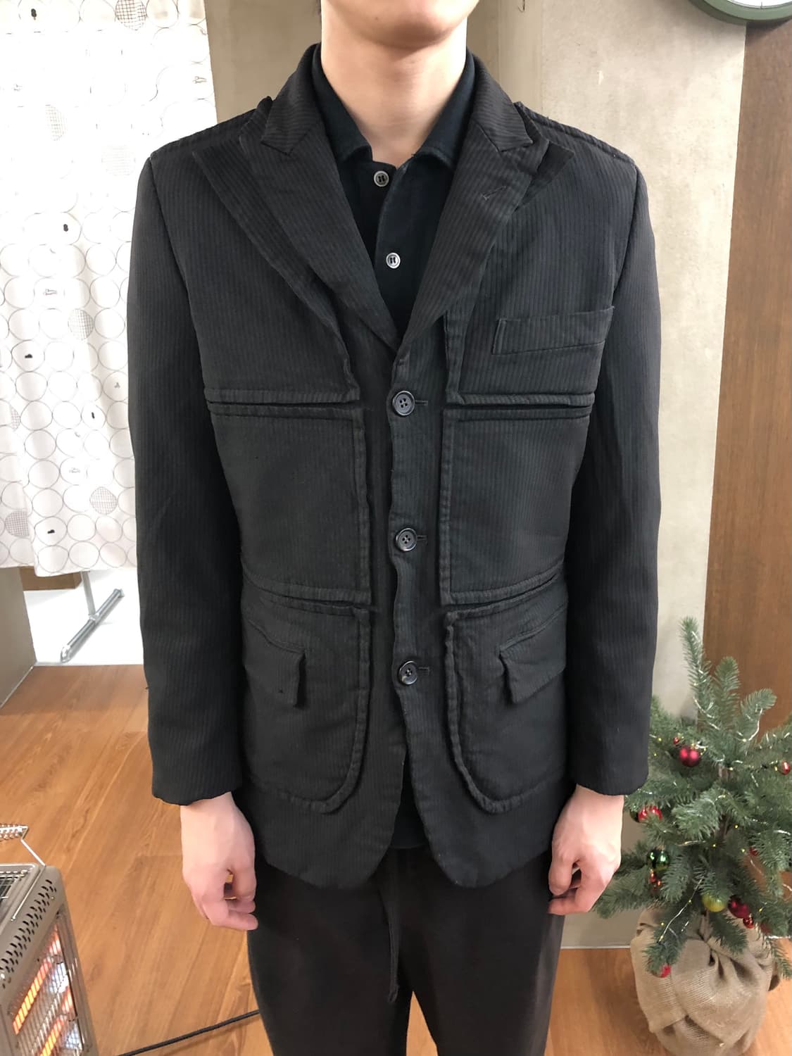 Comme des garcons homme deux 레이어드 블레이저xs 상품이미지1