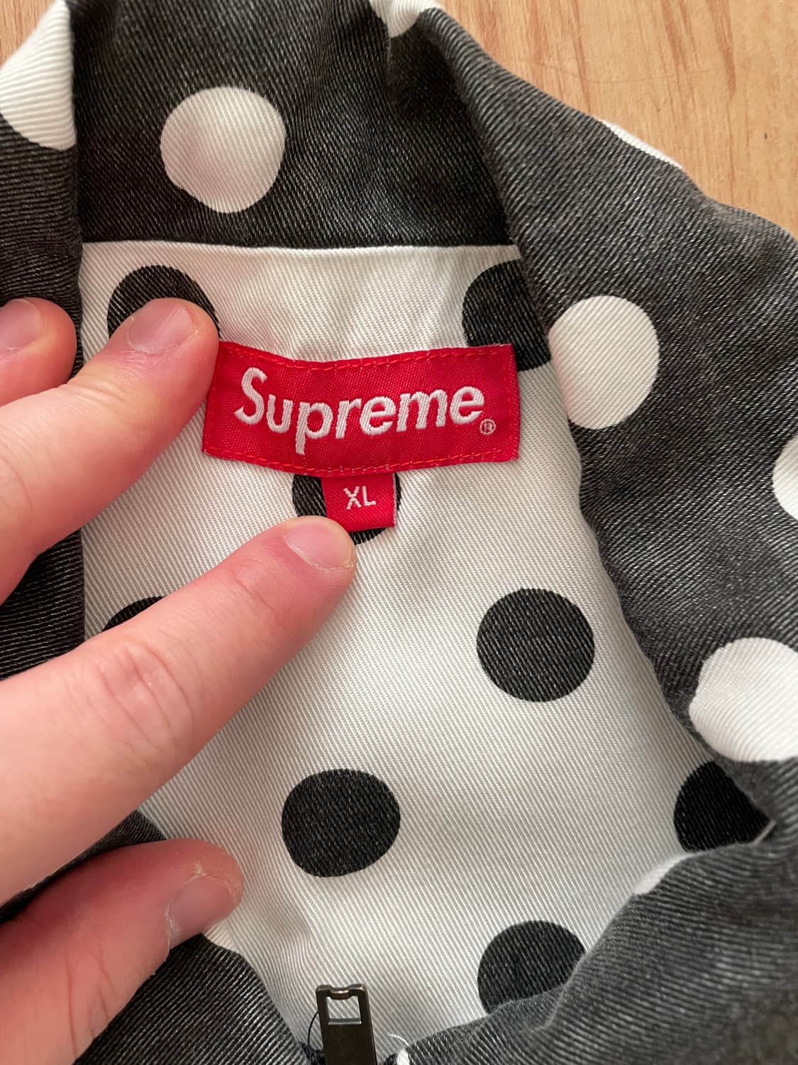 슈프림 폴카 도트 레이온 워크 자켓 상품이미지2